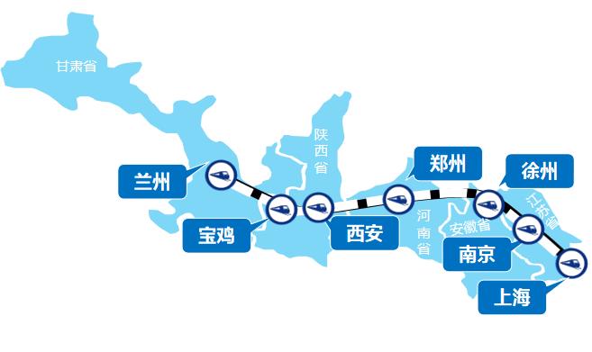 上海—蘭州線高鐵列車(chē)廣告